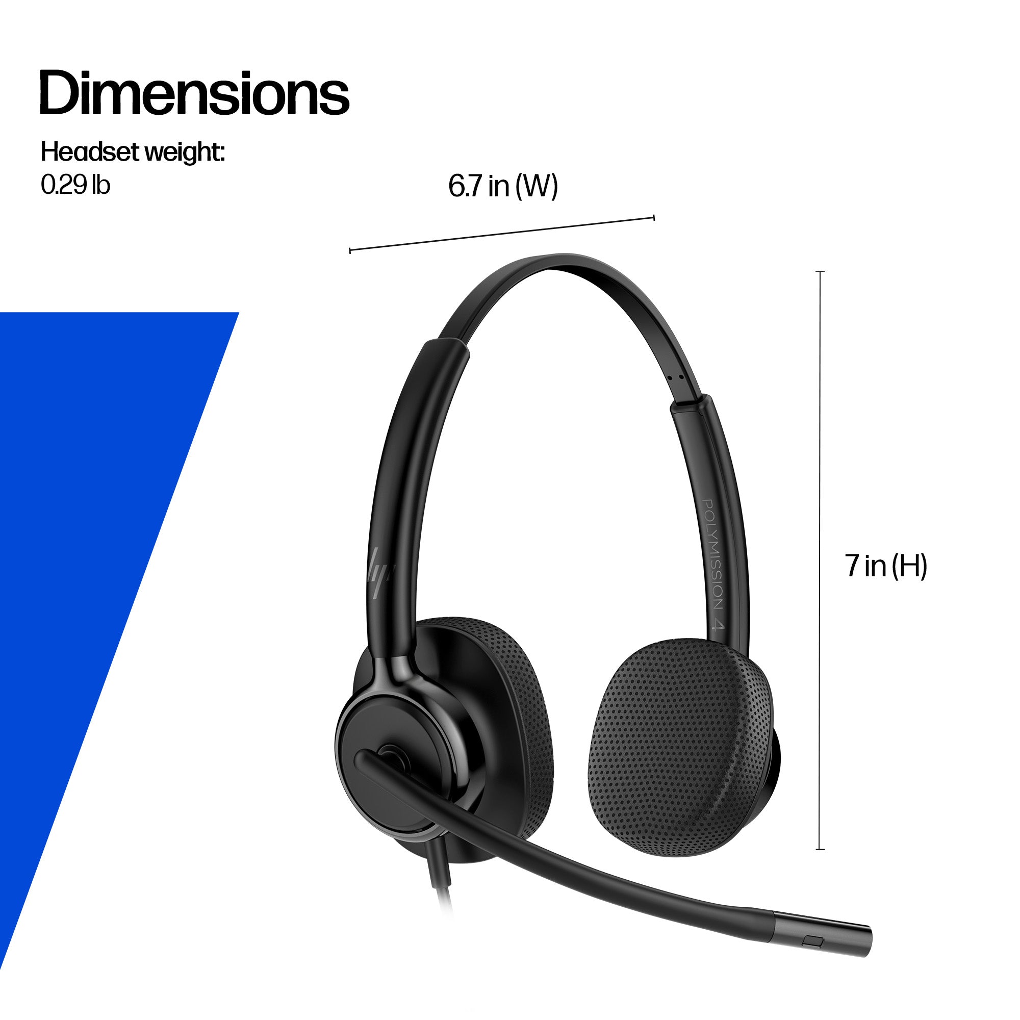 HPE HP Poly Mission 415 Monaural USB Wired Headset (C01B2AA#AC3) - Cartouches Certifiees