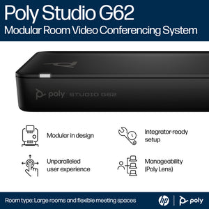 HPE HP Poly Studio G62 video conferencing system 10 person(s) Ethernet LAN Personal video conferencing system (99T09AA#AC3) - Cartouches Certifiees