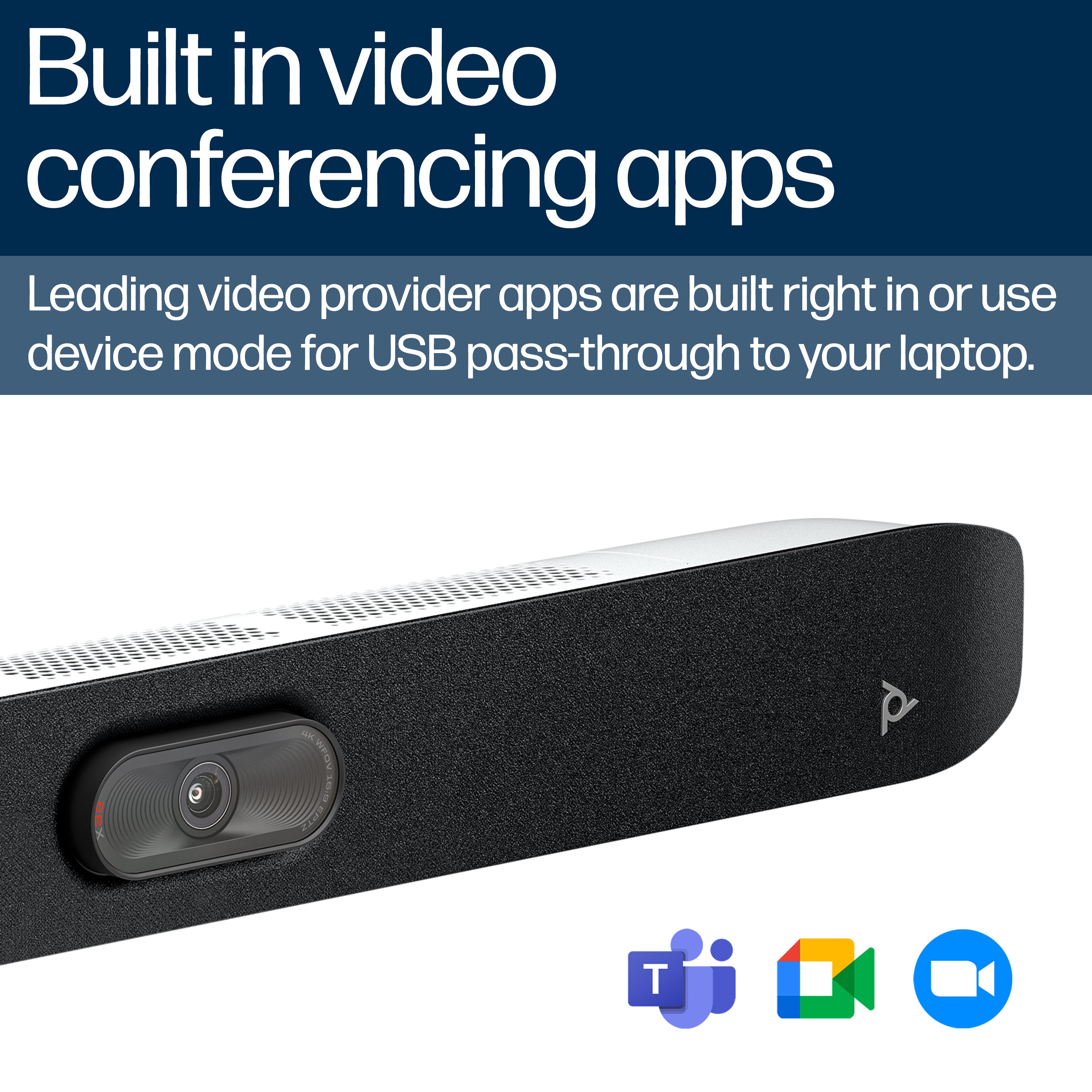 HPE HP Poly Studio X32 video conferencing system 20 MP Ethernet LAN Video collaboration bar (A3SV5AA#ABA) - Cartouches Certifiees