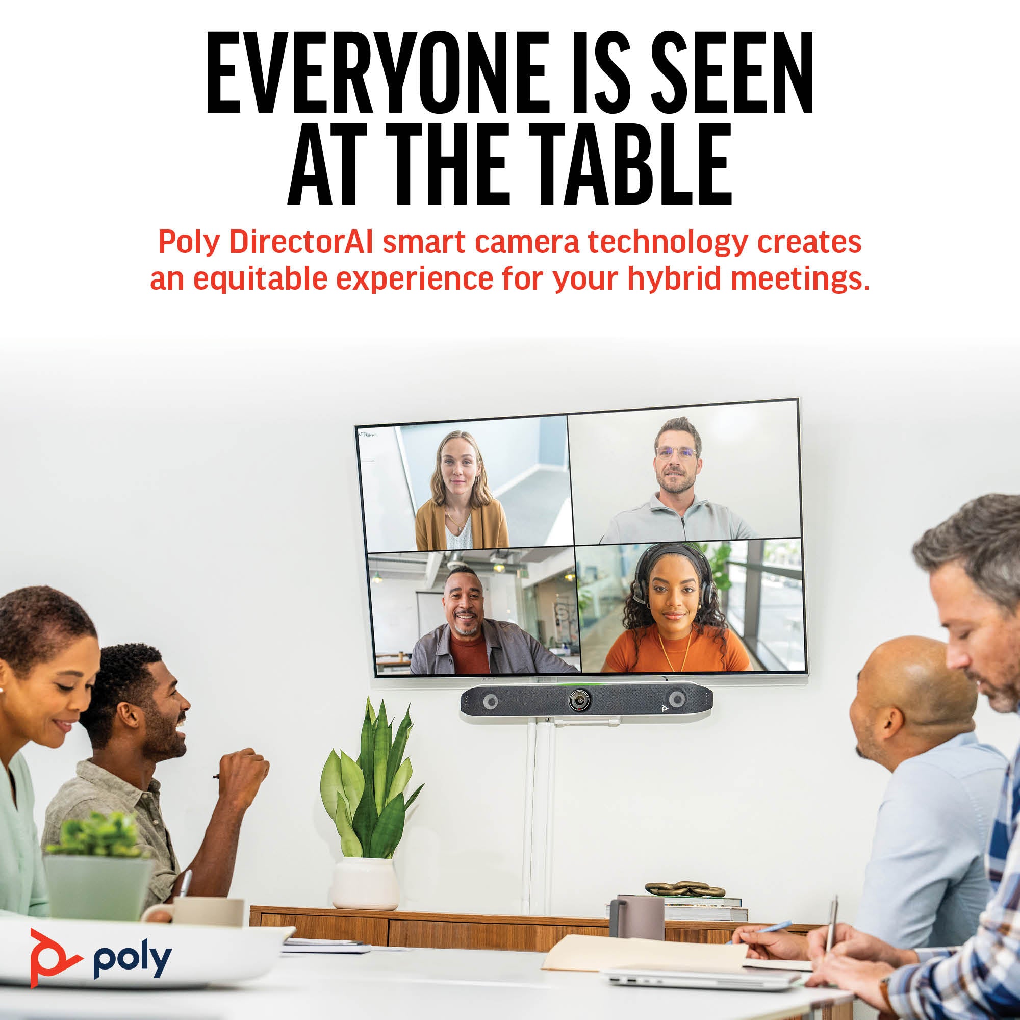 HPE HP Poly Studio X52 All-In-One Video Bar video conferencing system 20 MP Ethernet LAN Group video conferencing system (8D8K2AA#ABA) - Cartouches Certifiees