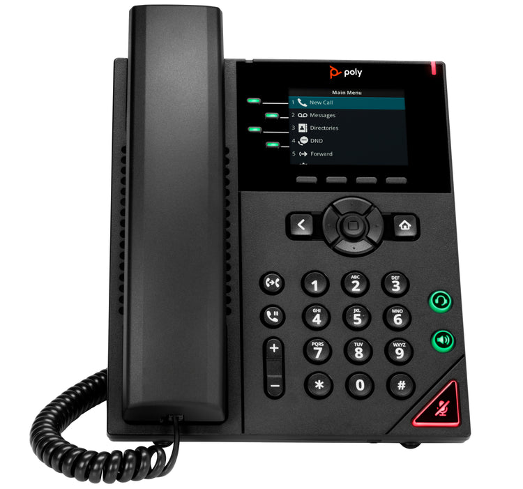HPE HP Poly VVX 250 4-Line and PoE-enabled IP phone Black 4 lines LCD (89B62AA#AC3) - Cartouches Certifiees