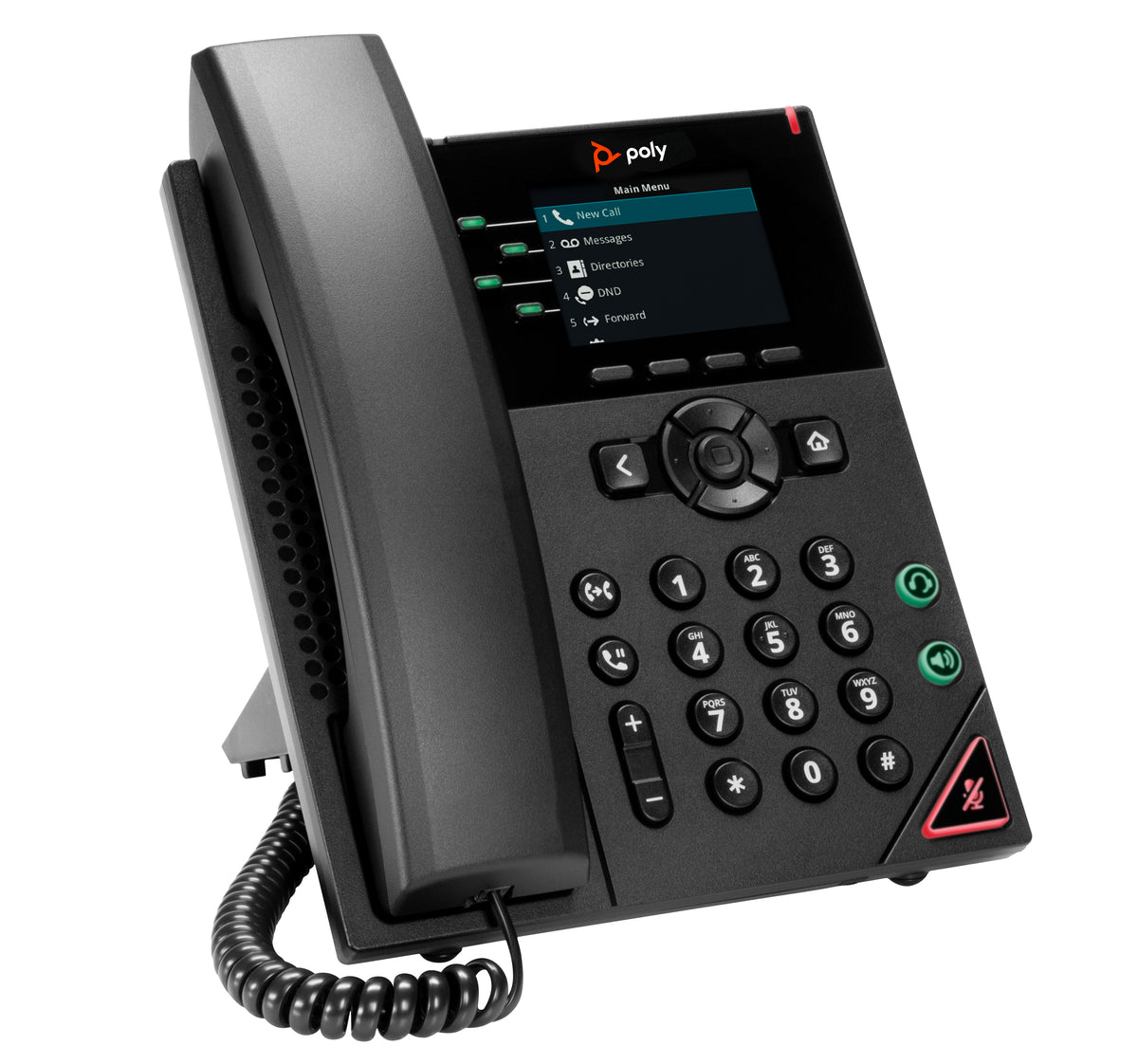 HPE HP POLY VVX 250 4-LINE IP PHONE AND POE-ENABLED WITH POWER SUPPLY-US (89B66AA#ABA) - Cartouches Certifiees