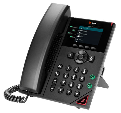 HPE HP POLY VVX 250 4-LINE IP PHONE AND POE-ENABLED WITH POWER SUPPLY-US (89B66AA#ABA) - Cartouches Certifiees