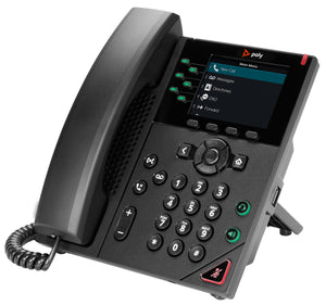 HPE HP Poly VVX 350 6-Line and PoE-enabled IP phone Black 6 lines LCD (89B68AA) - Cartouches Certifiees