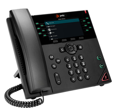 HPE HP POLY VVX 450 12-LINE IP PHONE AND POE-ENABLED WITH POWER SUPPLY-US (89B76AA#ABA) - Cartouches Certifiees