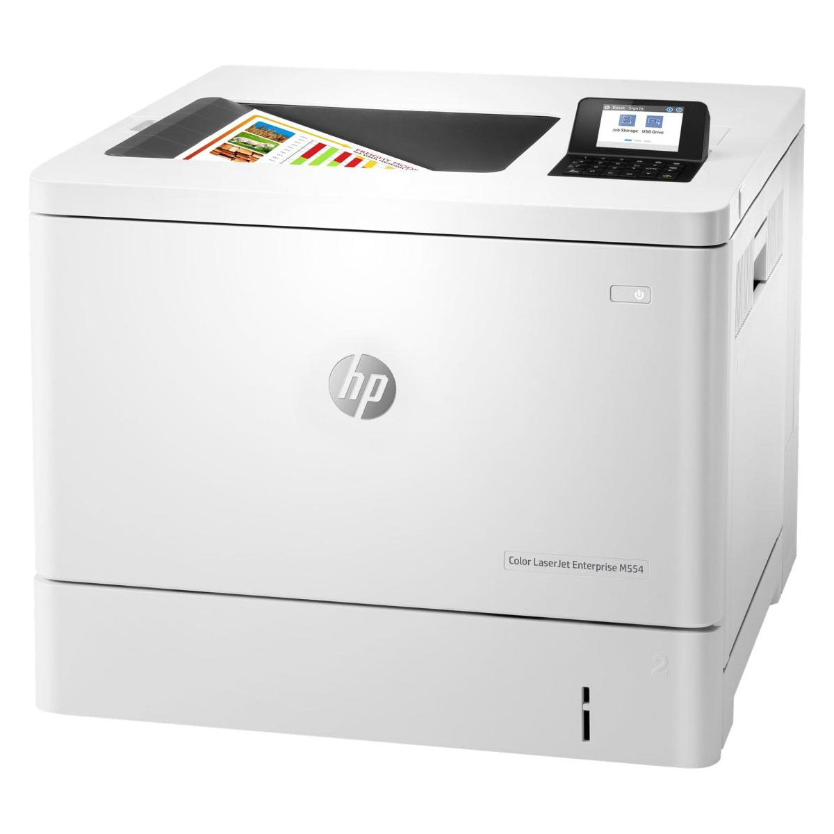 Printer HP Color LaserJet Enterprise M554dn - Cartouches Certifiées