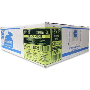 INTEPLAST GROUP Black 42.5" x 48" Strong Value Plus 100's Bags (267701)