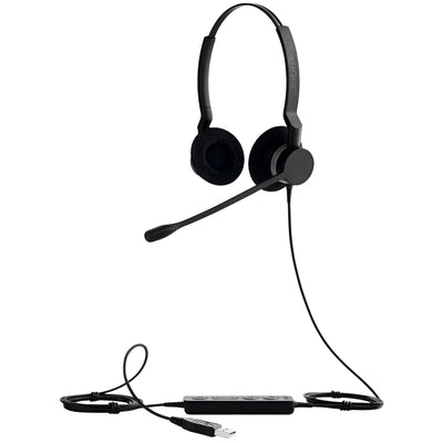 JABRA Biz 2300 Headset Wired Head-band Office/Call center USB Type-A Black (GSA2399-823-109PTT) - Cartouches Certifiees