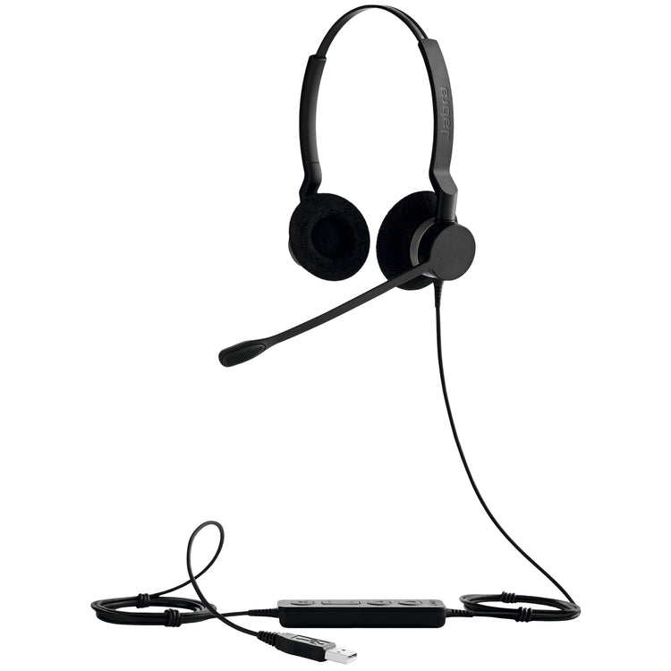 JABRA Biz 2300 Headset Wired Head-band Office/Call center USB Type-A Black (GSA2399-823-109PTT) - Cartouches Certifiees