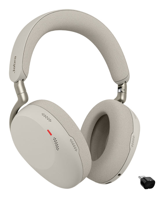 JABRA Evolve3 85 MS + Link 390c Headset Wireless Head-band Calls/Music USB Type-C Bluetooth Grey (38599-999-898) - Cartouches Certifiees