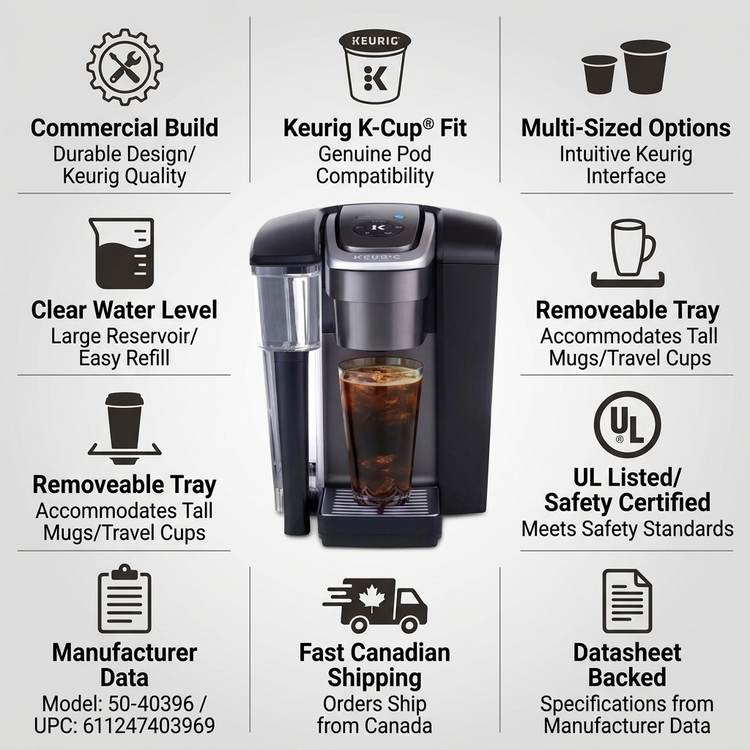 KEURIG Commercial Coffee Brewer K1550 - Cartouches Certifiees