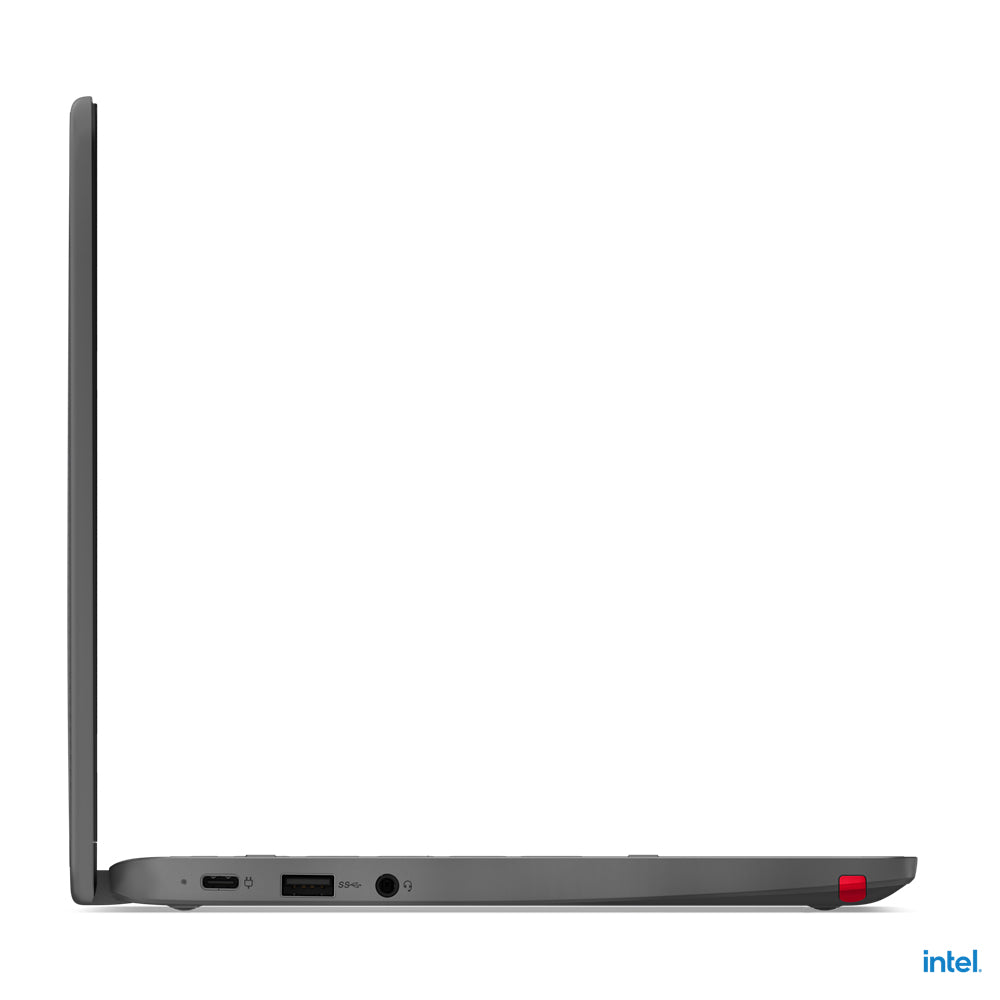 LENOVO 500e Yoga Chromebook Gen 4 Intel® N N100 31 cm (12.2") Touchscreen WUXGA 4 GB LPDDR5-SDRAM 32 GB eMMC Wi-Fi 6E (802.11ax) ChromeOS Grey QWERTY US English (82W4000AUS) - Cartouches Certifiees