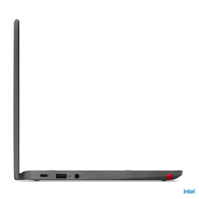 LENOVO 500e Yoga Chromebook Gen 4 Intel® N N100 31 cm (12.2") Touchscreen WUXGA 4 GB LPDDR5-SDRAM 32 GB eMMC Wi-Fi 6E (802.11ax) ChromeOS Grey QWERTY US English (82W4000AUS) - Cartouches Certifiees