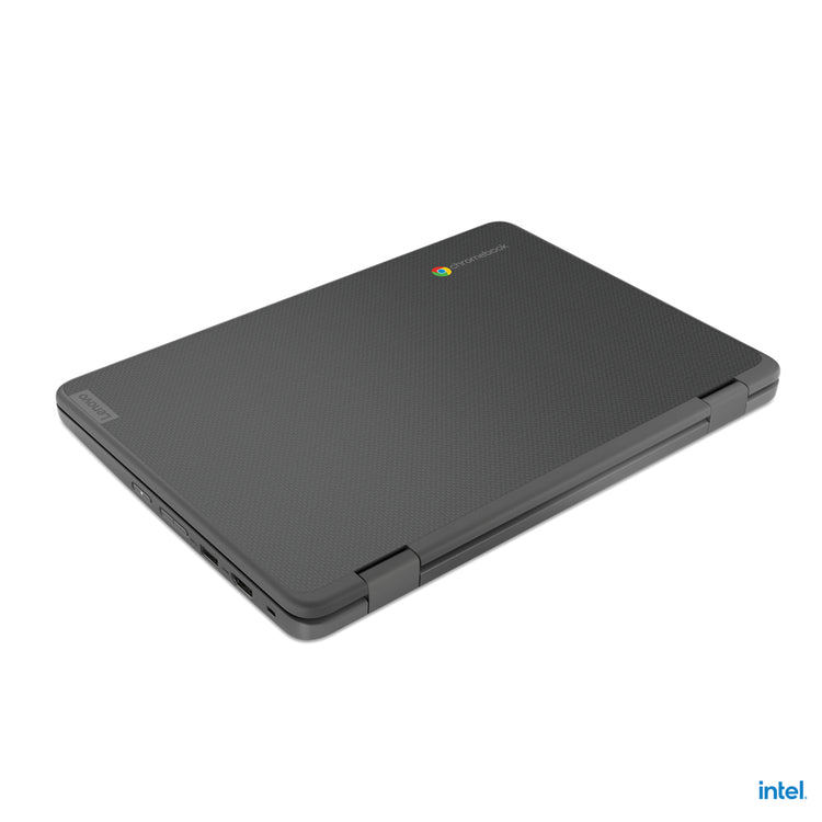 LENOVO 500e Yoga Chromebook Gen 4 Intel® N N100 31 cm (12.2") Touchscreen WUXGA 4 GB LPDDR5-SDRAM 32 GB eMMC Wi-Fi 6E (802.11ax) ChromeOS Grey QWERTY US English (82W4000AUS) - Cartouches Certifiees