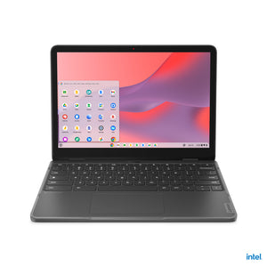 LENOVO 500e Yoga Chromebook Gen 4 Intel® N N100 31 cm (12.2") Touchscreen WUXGA 4 GB LPDDR5-SDRAM 32 GB eMMC Wi-Fi 6E (802.11ax) ChromeOS Grey QWERTY US English (82W4000AUS) - Cartouches Certifiees