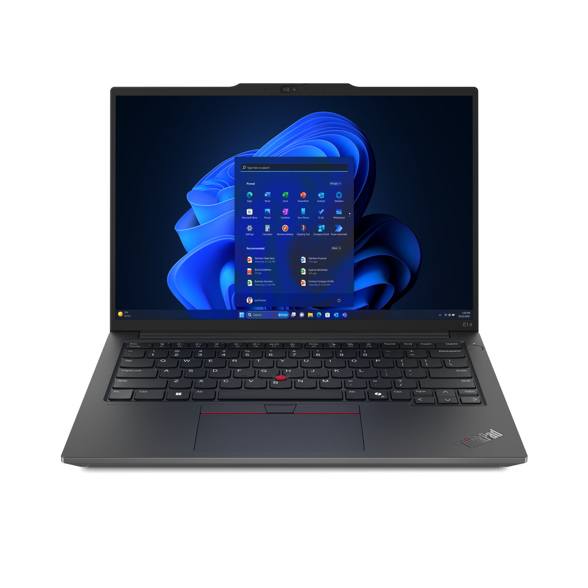 LENOVO ThinkPad E14 Gen 6 (AMD) AMD Ryzen™ 5 PRO 7535U Laptop 35,6 cm (14") WUXGA 16 GB DDR5-SDRAM 256 GB SSD Wi-Fi 6 (802.11ax) Windows 11 Pro Black (21M3000NUS) - Cartouches Certifiees