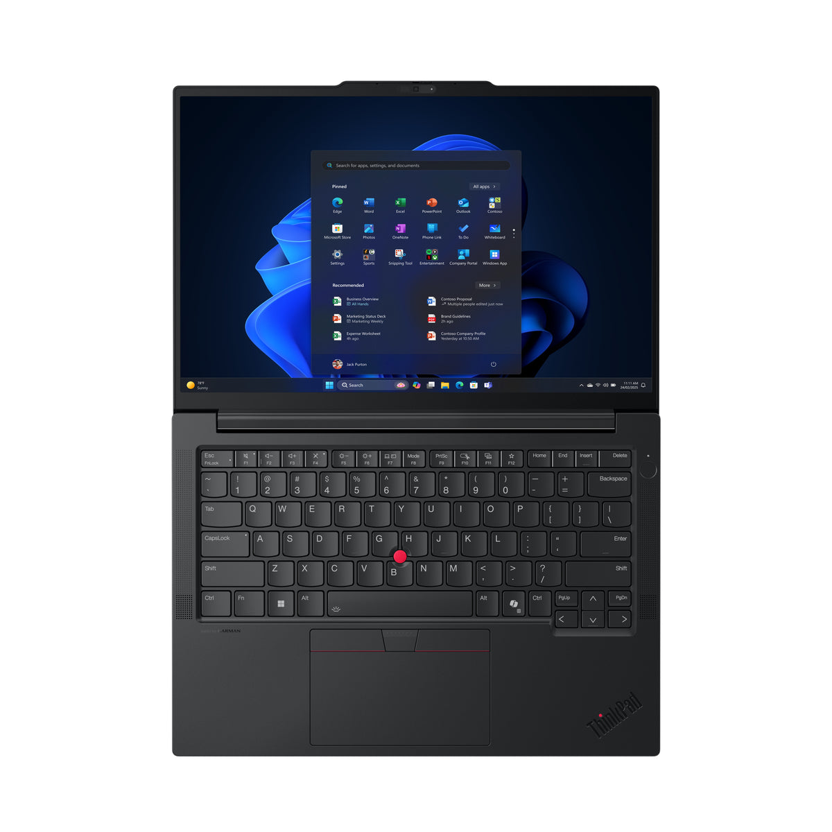 LENOVO ThinkPad E14 Gen 7 (Intel) Intel Core 5 210H Laptop 35,6 cm (14") WUXGA 16 GB DDR5-SDRAM 256 GB SSD Wi-Fi 6E (802.11ax) Windows 11 Pro Black (21T9002FUS) - Cartouches Certifiees