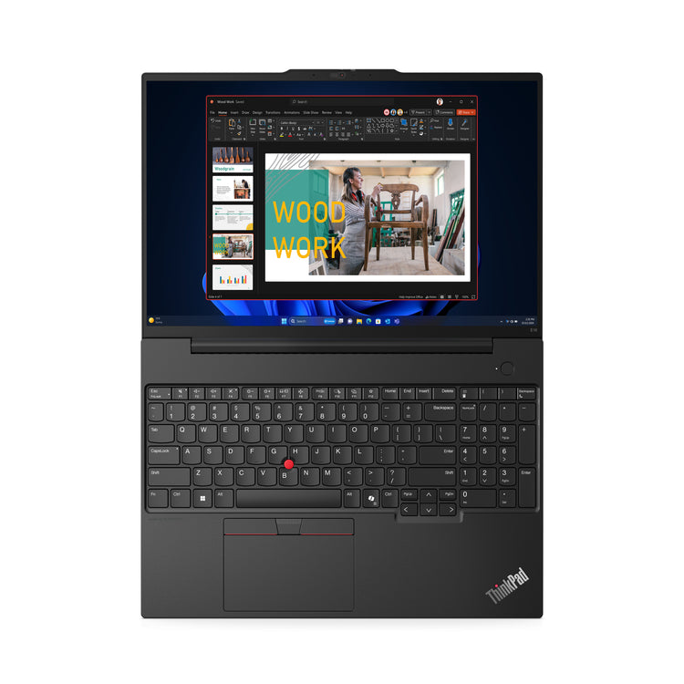 LENOVO ThinkPad E16 Gen 2 (AMD) AMD Ryzen™ 5 7535U Laptop 40,6 cm (16") WUXGA 16 GB DDR5-SDRAM 256 GB SSD Wi-Fi 6 (802.11ax) Windows 11 Pro Black French (21M5000GCA) - Cartouches Certifiees