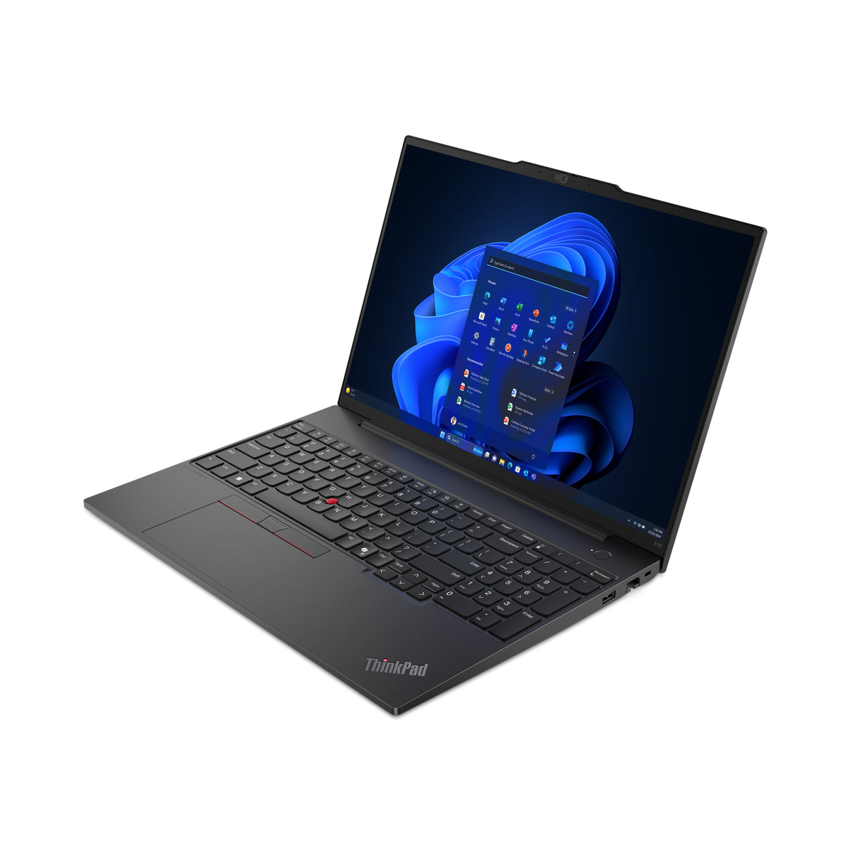 LENOVO ThinkPad E16 Gen 2 (AMD) AMD Ryzen™ 5 7535U Laptop 40,6 cm (16") WUXGA 8 GB DDR5-SDRAM 256 GB SSD Wi-Fi 6E (802.11ax) Windows 11 Pro Black English (21M5000HUS) - Cartouches Certifiees
