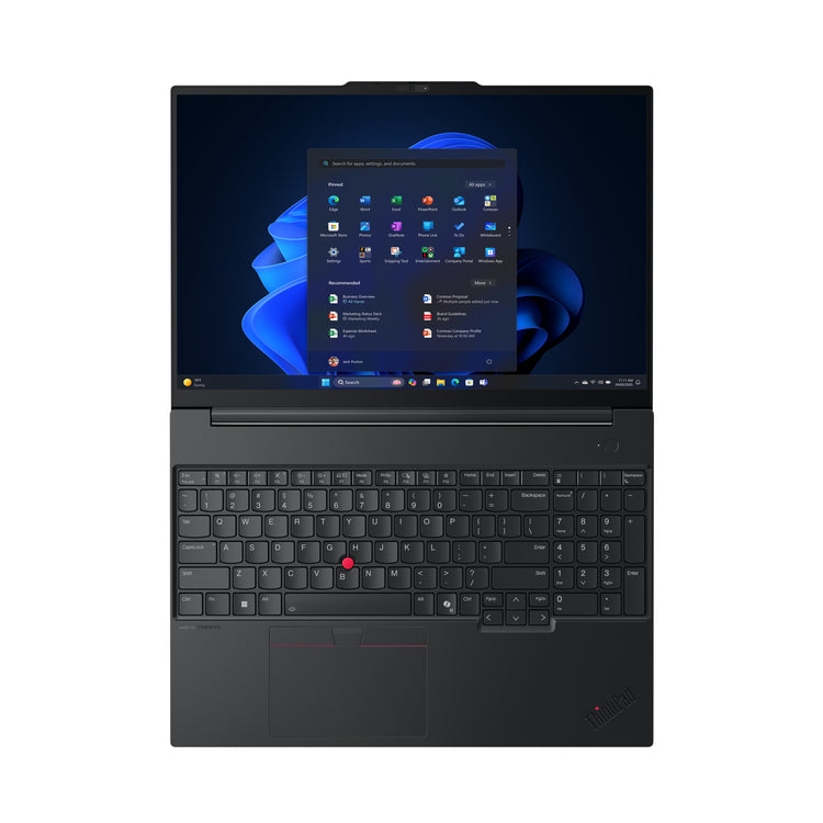 LENOVO ThinkPad E16 Gen 3 (Intel) Intel Core 7 240H Laptop 40,6 cm (16") WUXGA 16 GB DDR5-SDRAM 512 GB SSD Wi-Fi 6E (802.11ax) Windows 11 Pro Black (21TF0027US) - Cartouches Certifiees