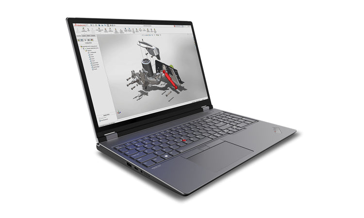 LENOVO ThinkPad P16 Gen 2 Intel® Core™ i7 i7-13700HX Mobile workstation 40,6 cm (16") WQXGA 16 GB DDR5-SDRAM 512 GB SSD NVIDIA RTX A1000 Wi-Fi 6E (802.11ax) Windows 11 Pro Grey, Black QWERTY US English (21FA0032US) - Cartouches Certifiees