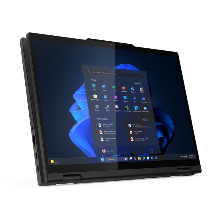 LENOVO ThinkPad T14s 2-in-1 Gen 1 Intel Core Ultra 7 255U Hybrid (2-in-1) 35,6 cm (14") Touchscreen WUXGA 16 GB LPDDR5x-SDRAM 512 GB SSD Wi-Fi 7 (802.11be) Windows 11 Pro Black (21R30011US) - Cartouches Certifiees