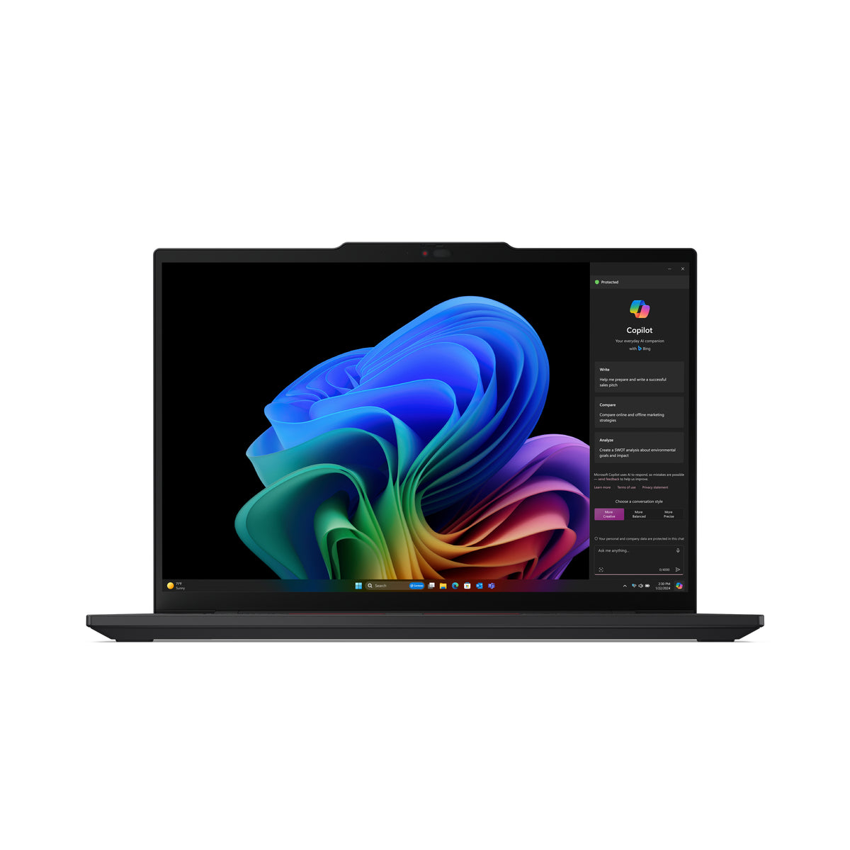 LENOVO ThinkPad T14s Gen 6 (Snapdragon) Copilot+ PC X1P-42-100 Laptop 35,6 cm (14") WUXGA 16 GB LPDDR5x-SDRAM 512 GB SSD Wi-Fi 7 (802.11be) Windows 11 Pro Black (21N1002DUS) - Cartouches Certifiees