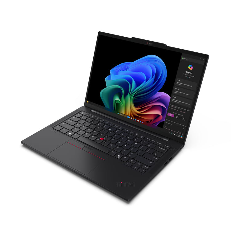 LENOVO ThinkPad T14s Gen 6 (Snapdragon) Copilot+ PC X1P-42-100 Laptop 35,6 cm (14") WUXGA 16 GB LPDDR5x-SDRAM 512 GB SSD Wi-Fi 7 (802.11be) Windows 11 Pro Black (21N1002DUS) - Cartouches Certifiees