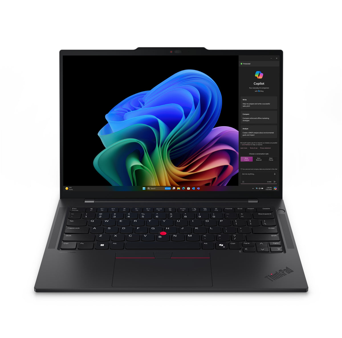 LENOVO ThinkPad T14s Gen 6 (Snapdragon) Copilot+ PC X1P-42-100 Laptop 35,6 cm (14") WUXGA 16 GB LPDDR5x-SDRAM 512 GB SSD Wi-Fi 7 (802.11be) Windows 11 Pro Black (21N1002DUS) - Cartouches Certifiees