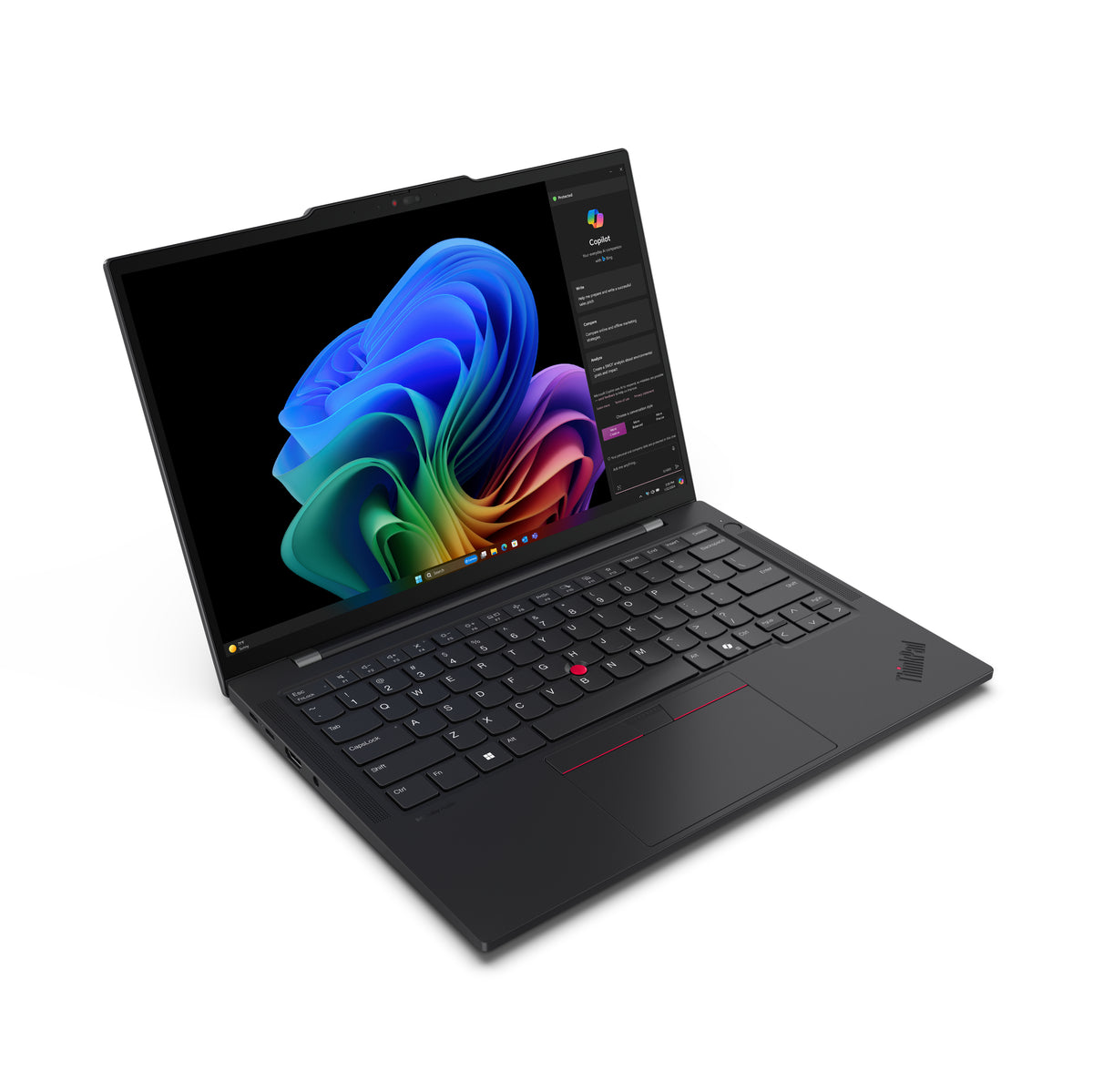 LENOVO ThinkPad T14s Gen 6 (Snapdragon) Copilot+ PC X1P-42-100 Laptop 35,6 cm (14") WUXGA 16 GB LPDDR5x-SDRAM 512 GB SSD Wi-Fi 7 (802.11be) Windows 11 Pro Black (21N1002DUS) - Cartouches Certifiees
