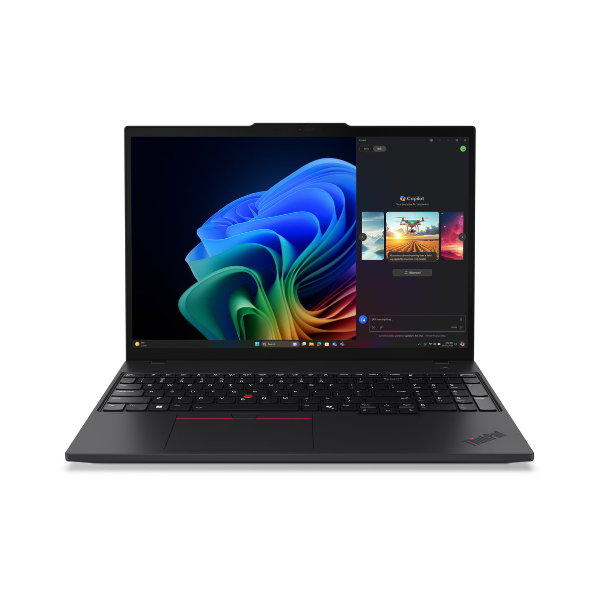 LENOVO ThinkPad T16 Gen 4 (AMD) Copilot+ PC AMD Ryzen™ AI 7 350 Laptop 40,6 cm (16") WUXGA 16 GB DDR5-SDRAM 512 GB SSD Wi-Fi 7 (802.11be) Windows 11 Pro Black (21QN005XUS) - Cartouches Certifiees