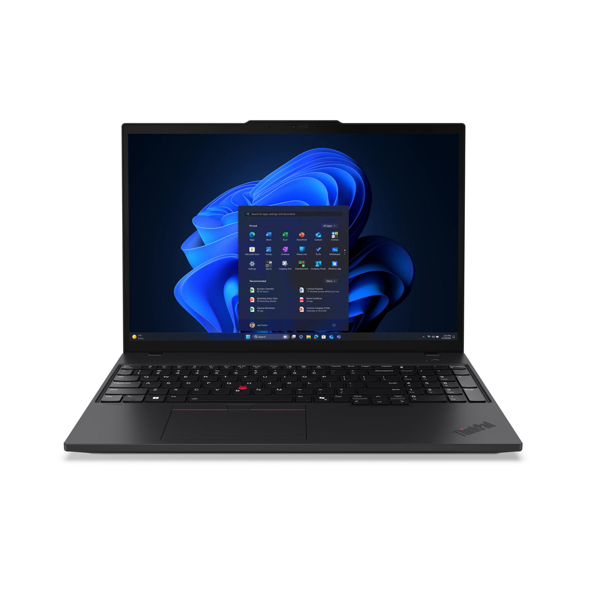 LENOVO ThinkPad T16 Gen 4 (Intel) Intel Core Ultra 7 265U Laptop 40,6 cm (16") Touchscreen WUXGA 32 GB DDR5-SDRAM 1 TB SSD Wi-Fi 7 (802.11be) Windows 11 Pro Black French (21QE007TCA) - Cartouches Certifiees