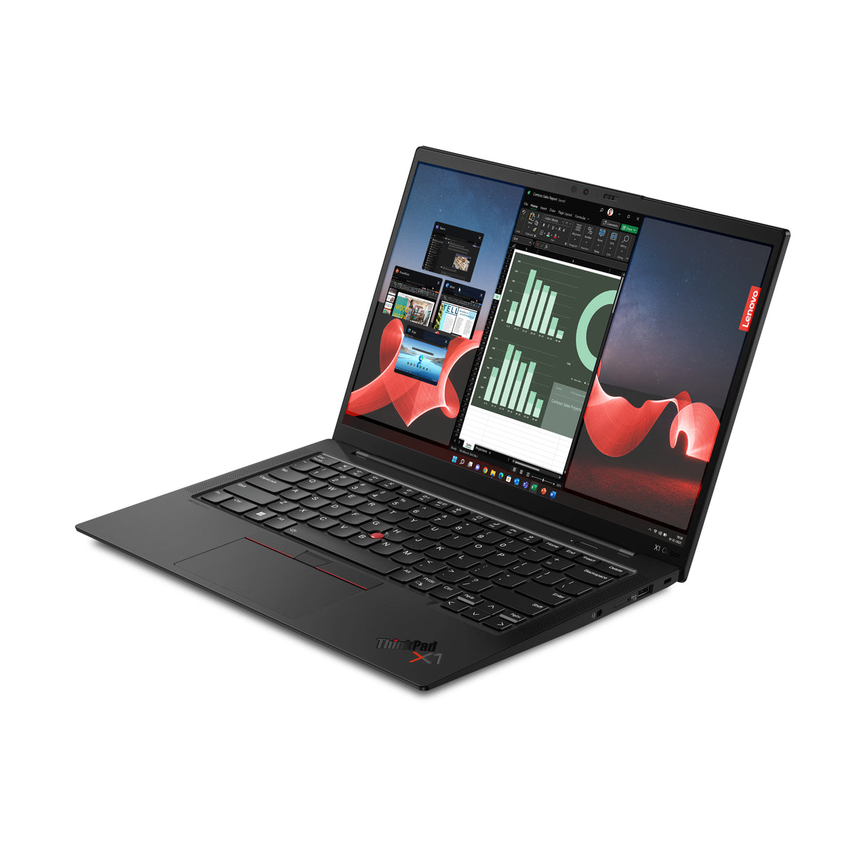 LENOVO ThinkPad X1 Carbon Gen 11 Intel® Core™ i7 i7-1355U Laptop 35,6 cm (14") Touchscreen WUXGA 16 GB LPDDR5-SDRAM 512 GB SSD Wi-Fi 6E (802.11ax) Windows 11 Pro Black French (21HM000JCA) - Cartouches Certifiees