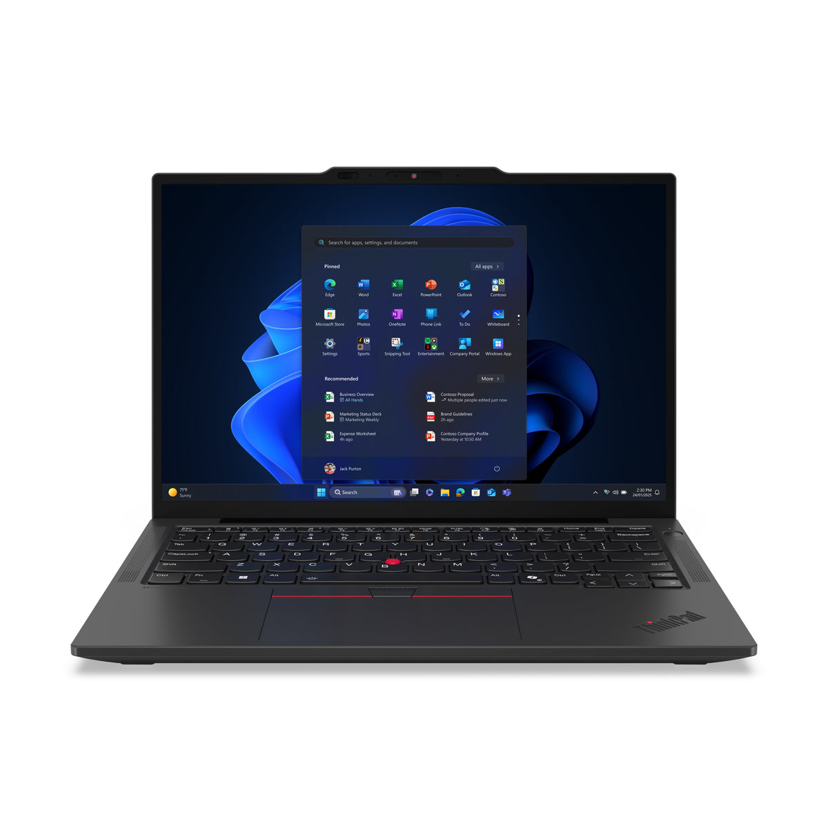 LENOVO ThinkPad X13 Gen 6 (Intel) Intel Core Ultra 7 265U Laptop 33,8 cm (13.3") WUXGA 32 GB LPDDR5x-SDRAM 512 GB SSD Wi-Fi 7 (802.11be) Windows 11 Pro Black (21RK00BJUS) - Cartouches Certifiees