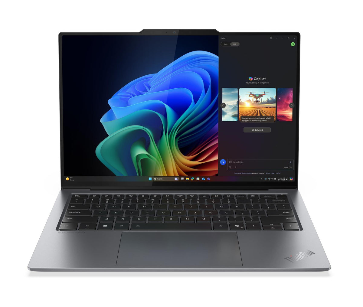 LENOVO ThinkPad X9-14 Gen 1 Aura Edition Copilot+ PC Intel Core Ultra 5 226V Laptop 35,6 cm (14") WUXGA 16 GB LPDDR5x-SDRAM 512 GB SSD Wi-Fi 7 (802.11be) Windows 11 Pro Grey English (21QA0000US) - Cartouches Certifiees