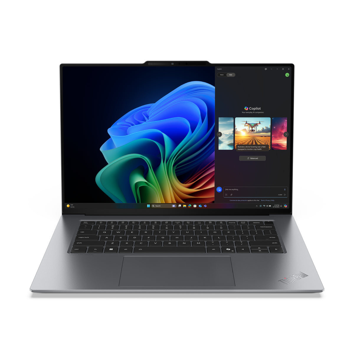 LENOVO ThinkPad X9-15 Gen 1 Copilot+ PC Intel Core Ultra 7 258V Laptop 38,9 cm (15.3") Touchscreen 2.8K 32 GB LPDDR5x-SDRAM 1 TB SSD Wi-Fi 7 (802.11be) Windows 11 Pro Grey (21Q60027US) - Cartouches Certifiees