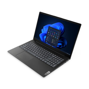 LENOVO V15 G4 AMN AMD Ryzen™ 5 7520U Laptop 39,6 cm (15.6") Full HD 8 GB LPDDR5-SDRAM 256 GB SSD Wi-Fi 6 (802.11ax) Windows 11 Pro Black (83CQ001NUS) - Cartouches Certifiees