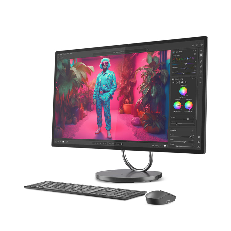 LENOVO Yoga AIO 32ILL10 Copilot+ PC Intel Core Ultra 7 258V 80 cm (31.5") 3840 x 2160 pixels All-in-One PC 32 GB LPDDR5x-SDRAM 1 TB SSD NVIDIA GeForce RTX 4050 Windows 11 Pro Wi-Fi 7 (802.11be) Grey (F0HX000MUS) - Cartouches Certifiees