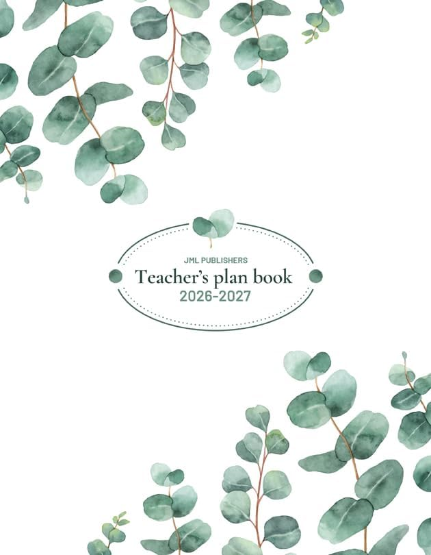 LES ÉDITIONS JML Teacher planner 2026-2027, Daily plan book 6 periods (#16/125) - Cartouches Certifiees