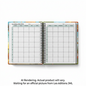LES ÉDITIONS JML Teacher planner 2026-2027, Weekly plan book 5 periods (#5/193) - Cartouches Certifiees