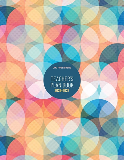 LES ÉDITIONS JML Teacher planner 2026-2027, Weekly plan book 6 periods + record of marks 8 groups (#6+RM8G/116) - Cartouches Certifiees
