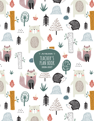 LES ÉDITIONS JML Teacher planner 2026-2027, Weekly plan book 8 periods + record of marks 1 group/4 sections (#8+RM4T/105) - Cartouches Certifiees