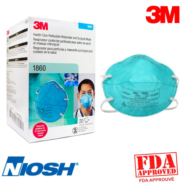 N95-1860 3M Mask Pack of 20 - StopGerms