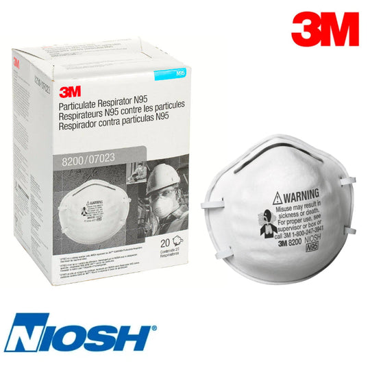 Masques N95-8200 3M Paquet de 20 masques, Taille : Standard