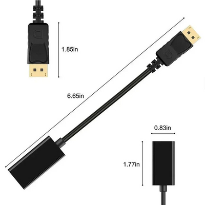 MLINK DisplayPort to HDMI Adapter HD 1080P (96566) - Cartouches Certifiees