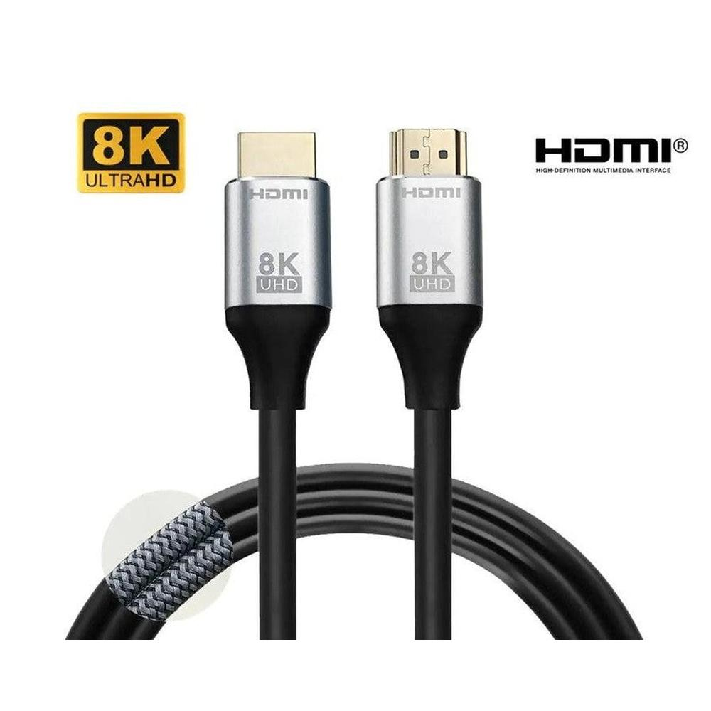 MLINK HDMI® 2.1 Braided Cable 8K Ultra HD 48Gbps HDR 3D - 1m (3.3') (96562) - Cartouches Certifiees