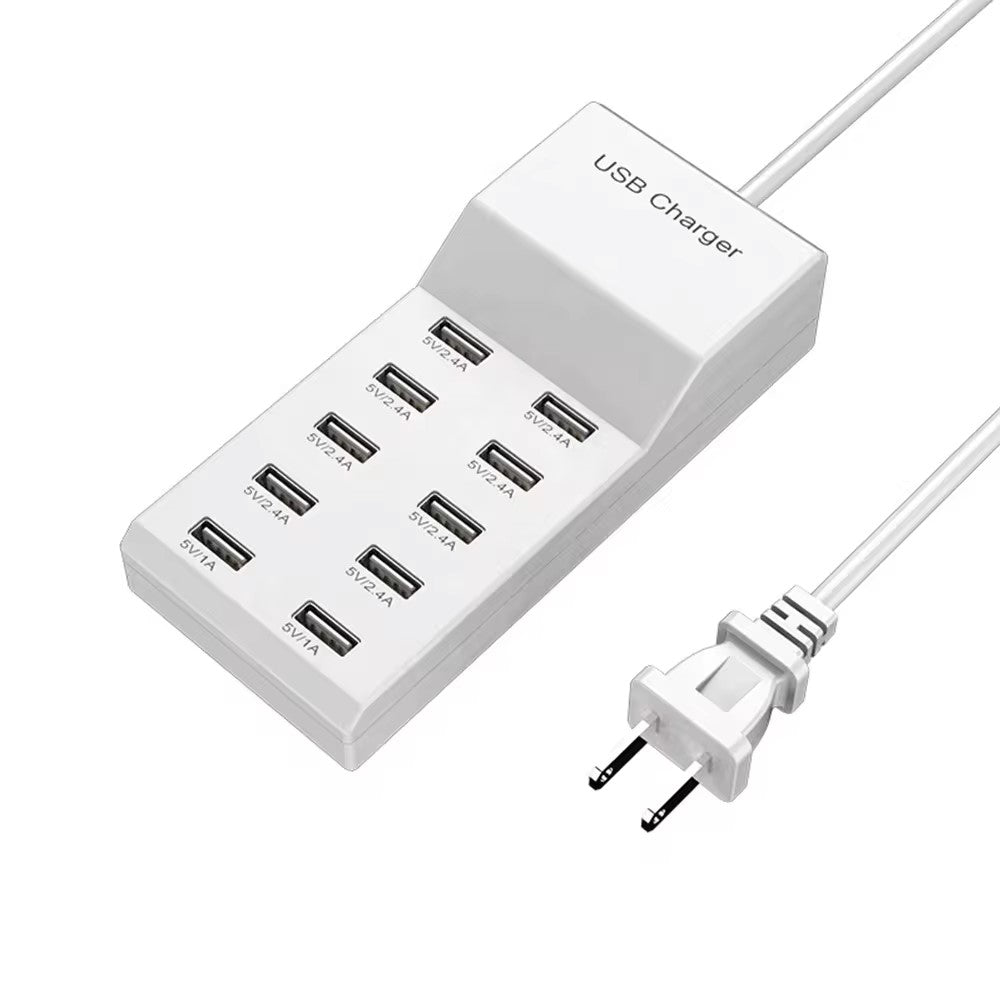 MLINK Smart USB Charger 50W, 10 Ports, 5V 2.4A/1A (96520) - Cartouches Certifiees