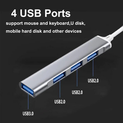 MLINK USB 3.0 4-in-1 Aluminum Hub (96572) - Cartouches Certifiees