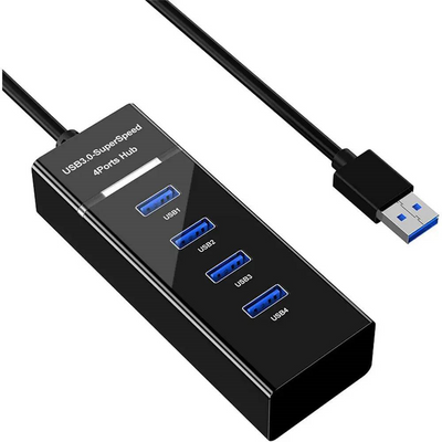MLINK USB 3.0 4-Port Hub, Black (96570) - Cartouches Certifiees