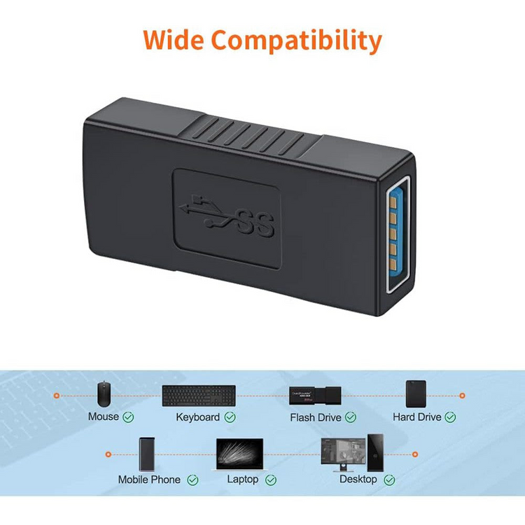 MLINK USB 3.0 Female to Female Coupler (96513) - Cartouches Certifiees